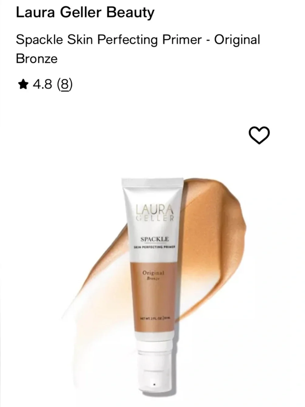 Laura Geller Spackle Skin Perfecting Primer - Original Bronze